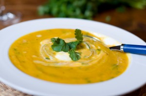 carrot soup with coriander